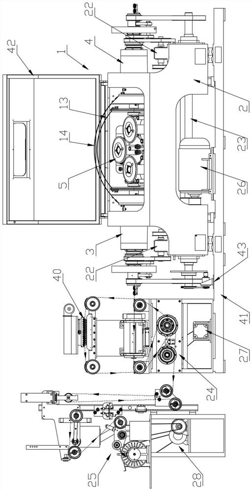 A kind of twisting method of high-efficiency two-for-one twisting ply machine