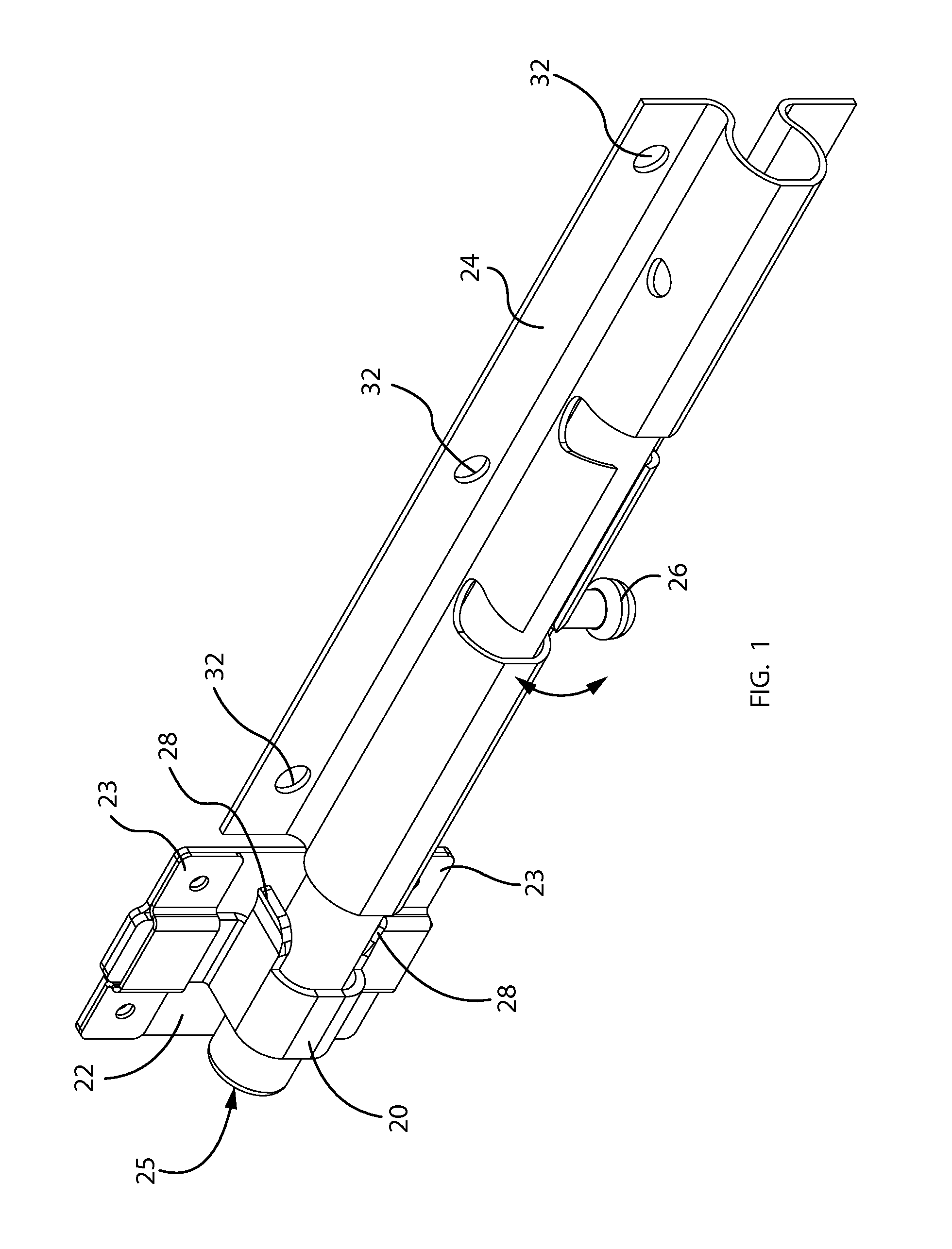 Adjustable door lock and associated method