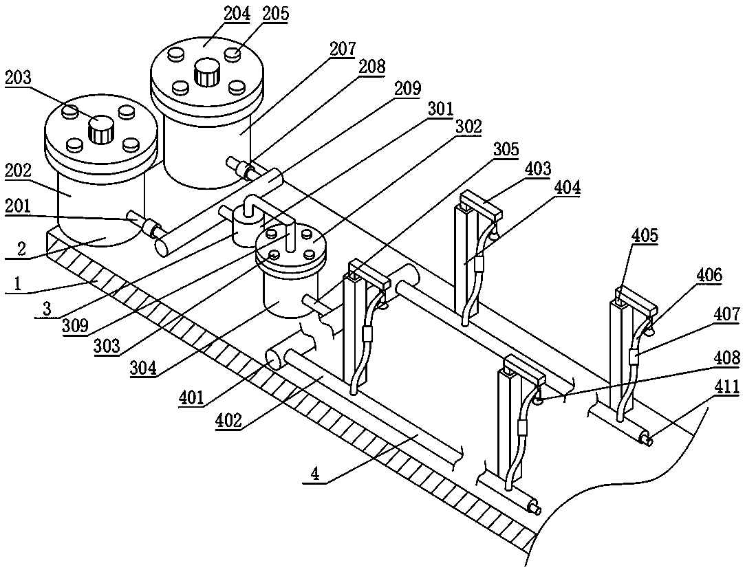 Comprehensive water, fertilizer and pesticide control system for facility agriculture and operation method of system