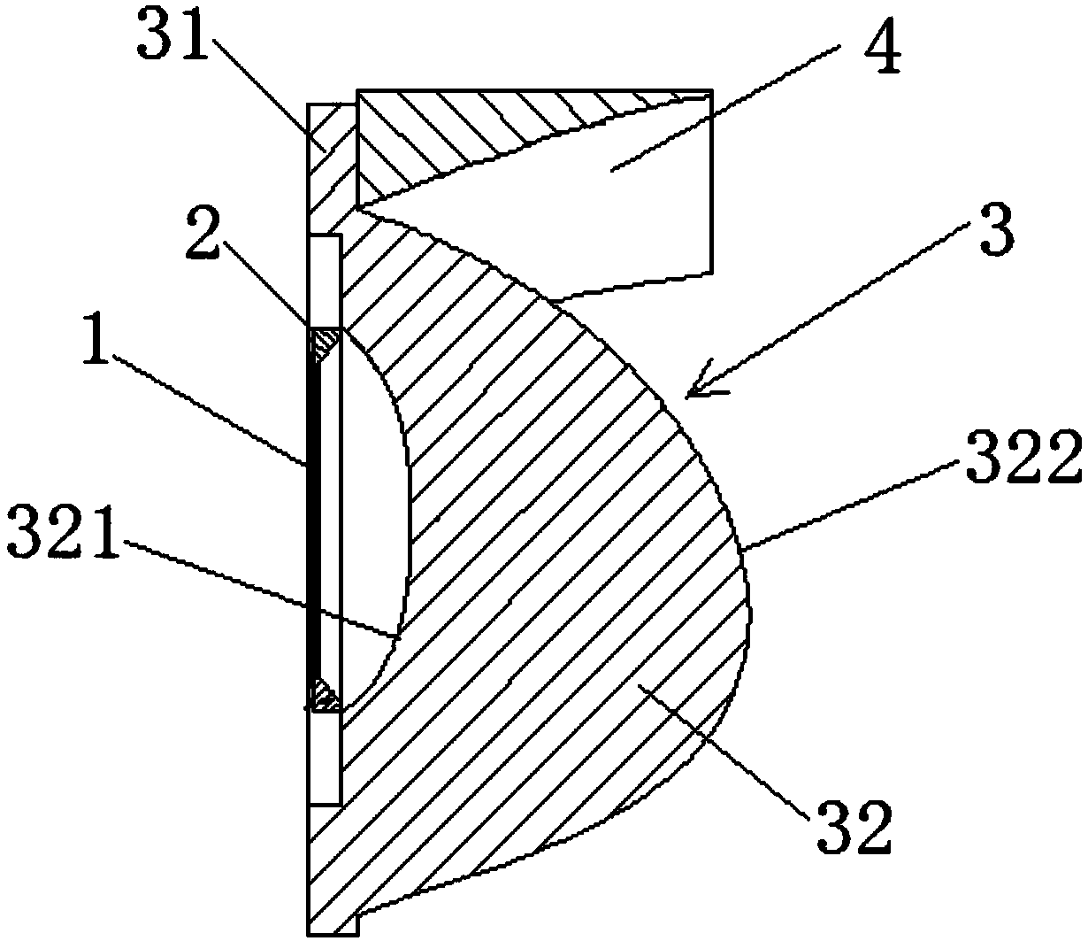 Glare-proof light emitting device