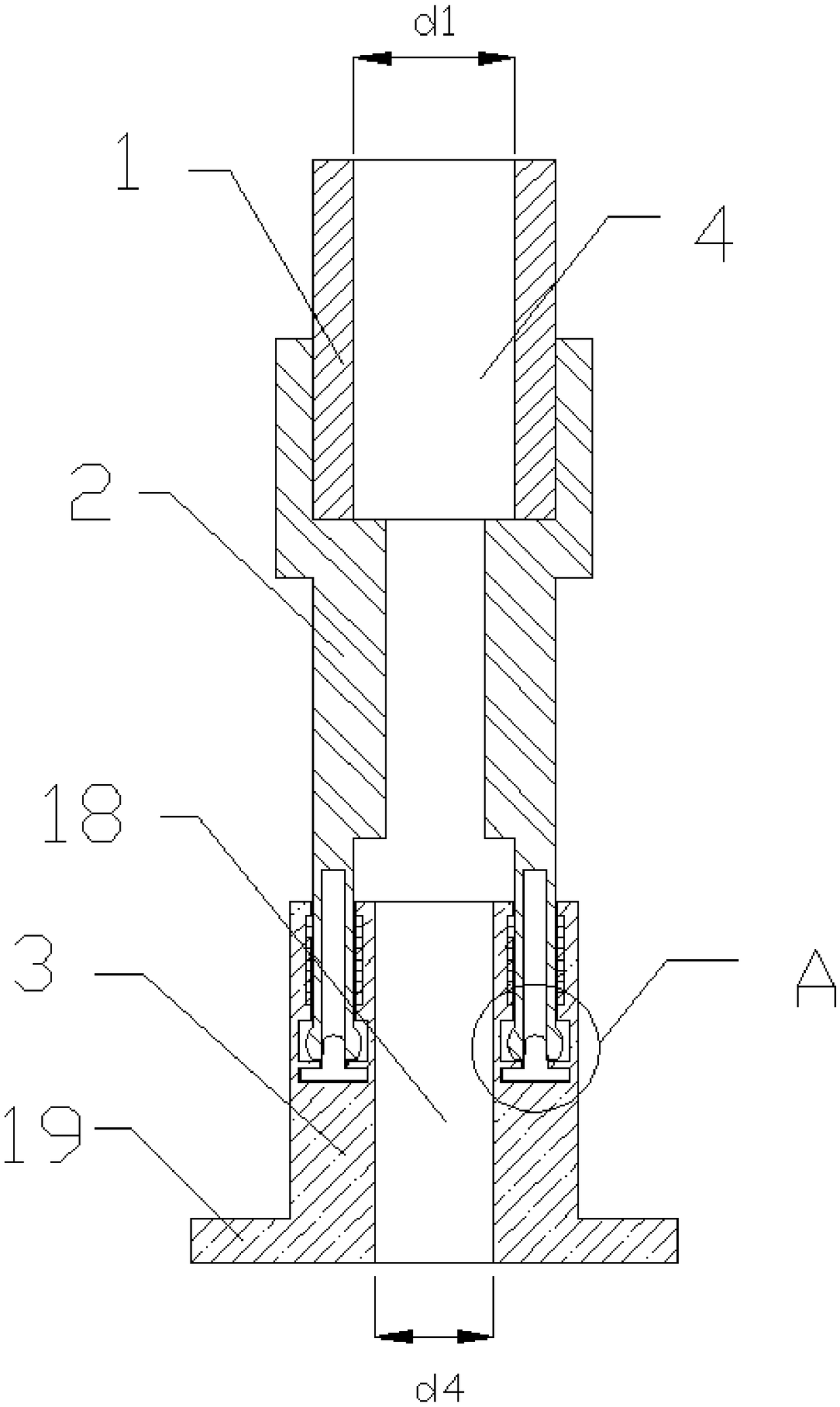 A cable lead-in device for a plug-in cable protection tube