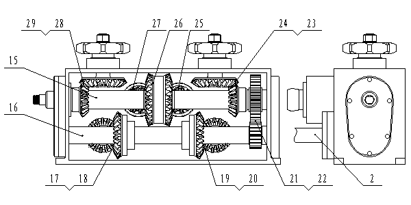 Ear-picking and straw-cutting unit body