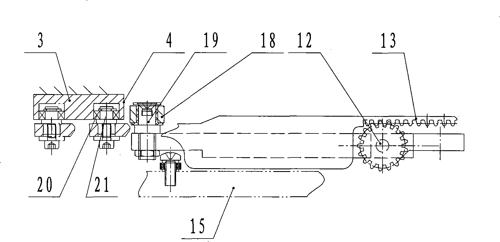 Roll-over type mechanical arm