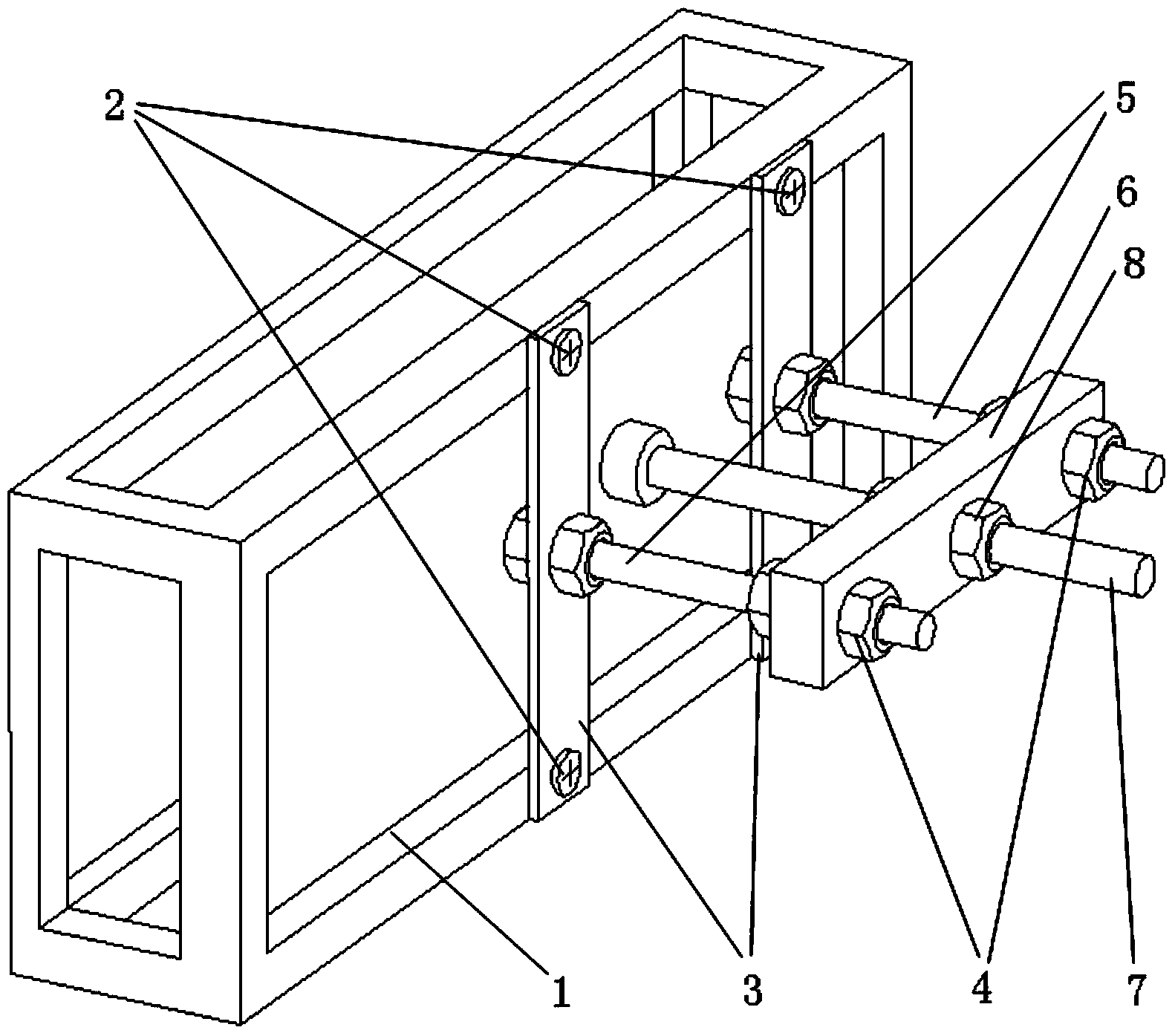 Hydrofoil blade top gap and attack angle adjusting system for water tunnel experiment