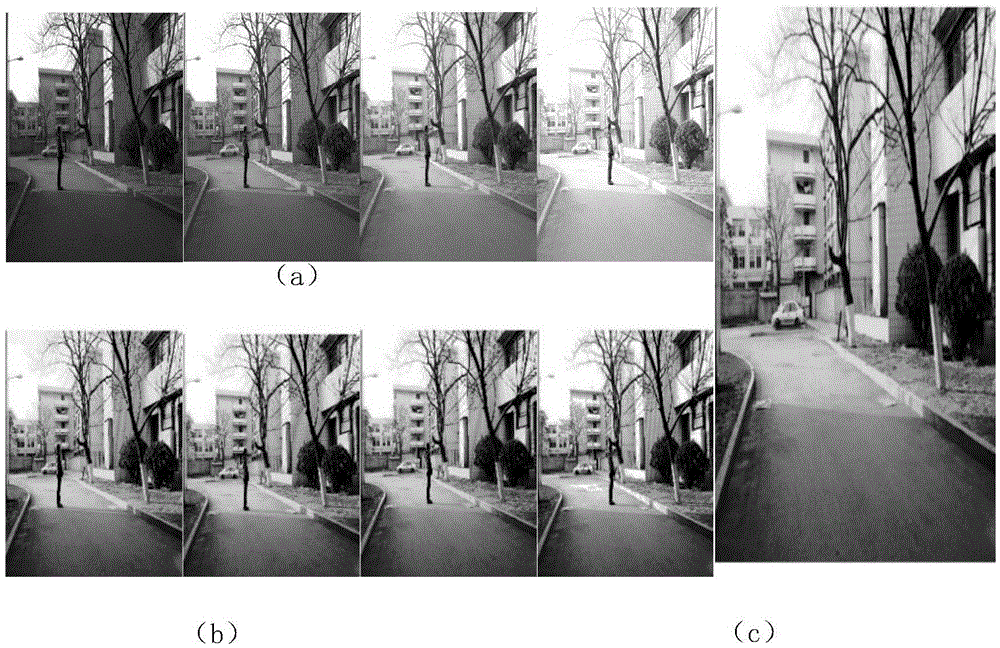 Processing method for retaining ghosting-free moving object in high-dynamic range image fusion