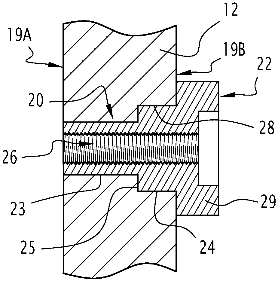 Screwed stator frame for an electric motor and associated manufacturing process