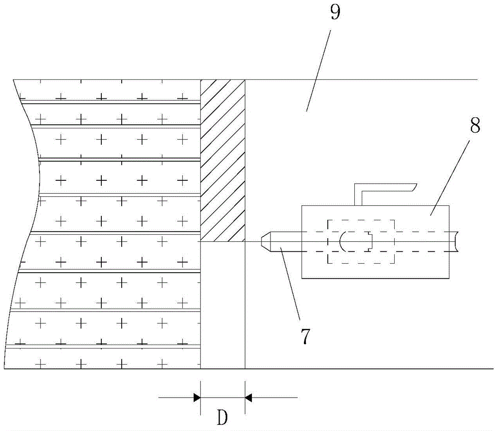 Hard rock tunnel construction method based on water power cutting