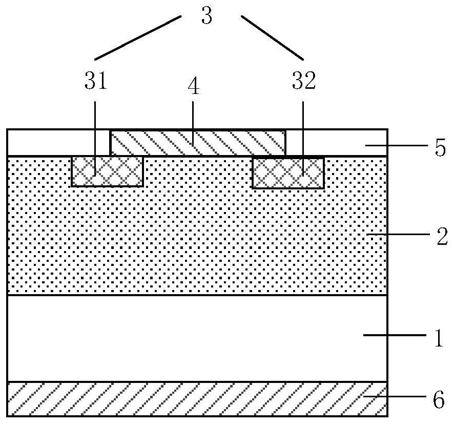 Schottky diode based on n-type gallium oxide-p-type diamond and preparation method thereof