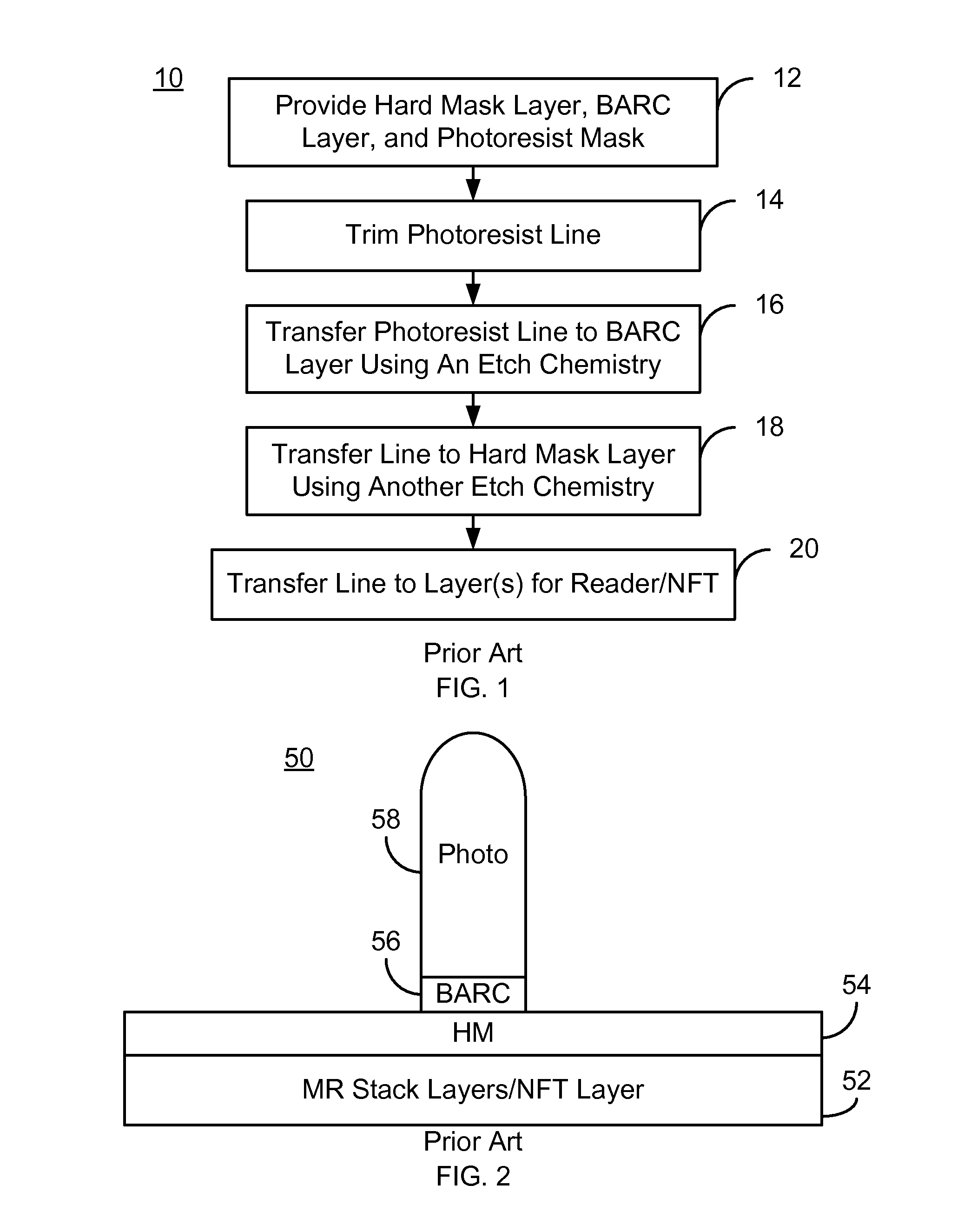 Method and system for fabricating a narrow line structure in a magnetic recording head