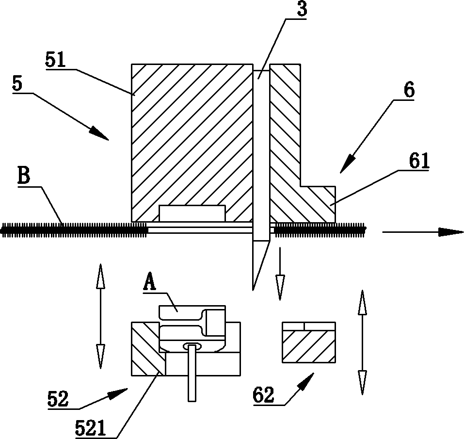 Double closed zipper automatic head threading machine