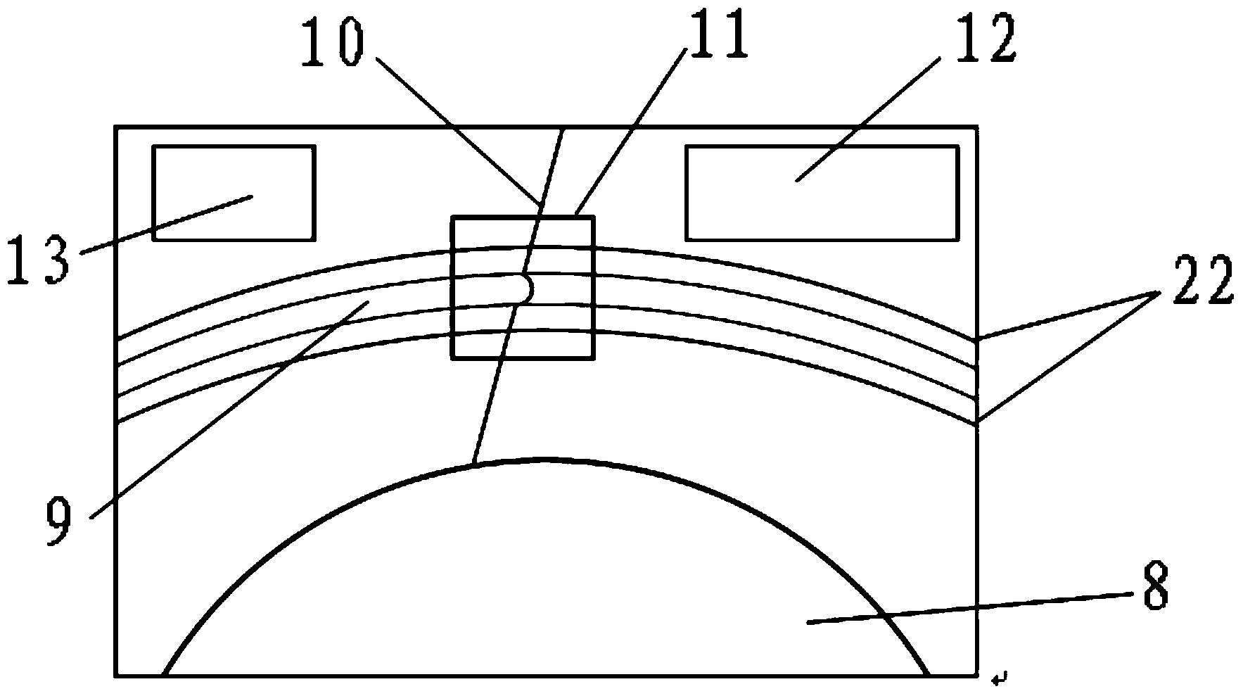 Visual detection device and method for pipeline inner wall