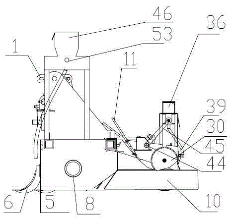 Rape ridge culture direct-seeding combined seeding machine