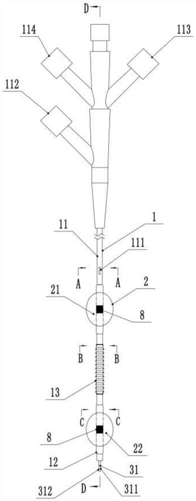 A dual-balloon injection catheter device for vascular thrombolysis