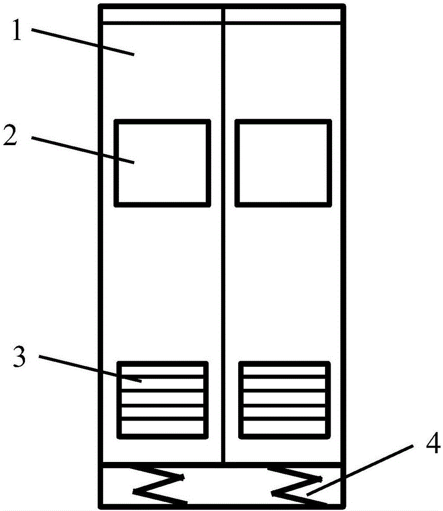 High voltage switch cabinet with anti-fog effect