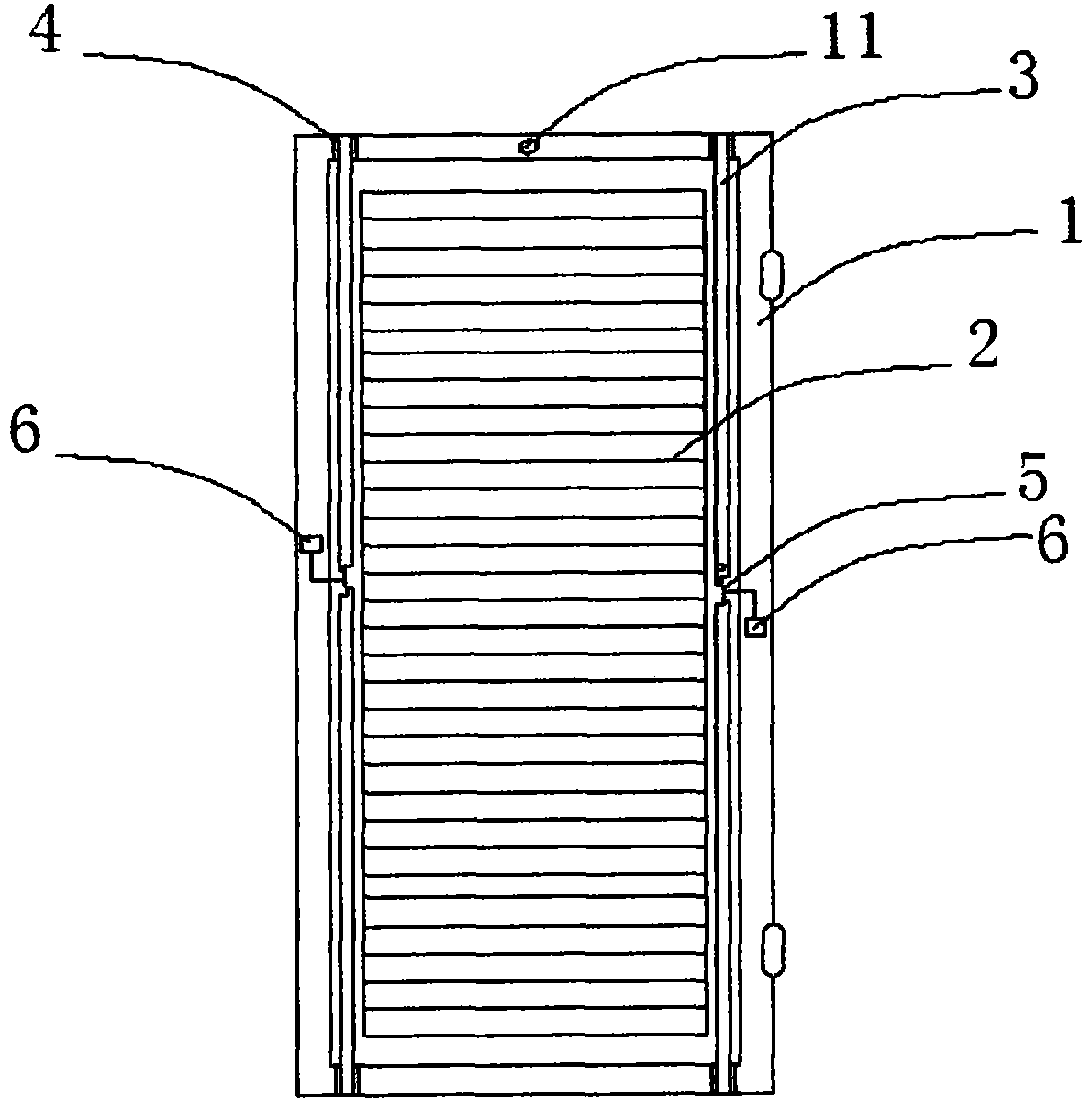 louvered windshield window