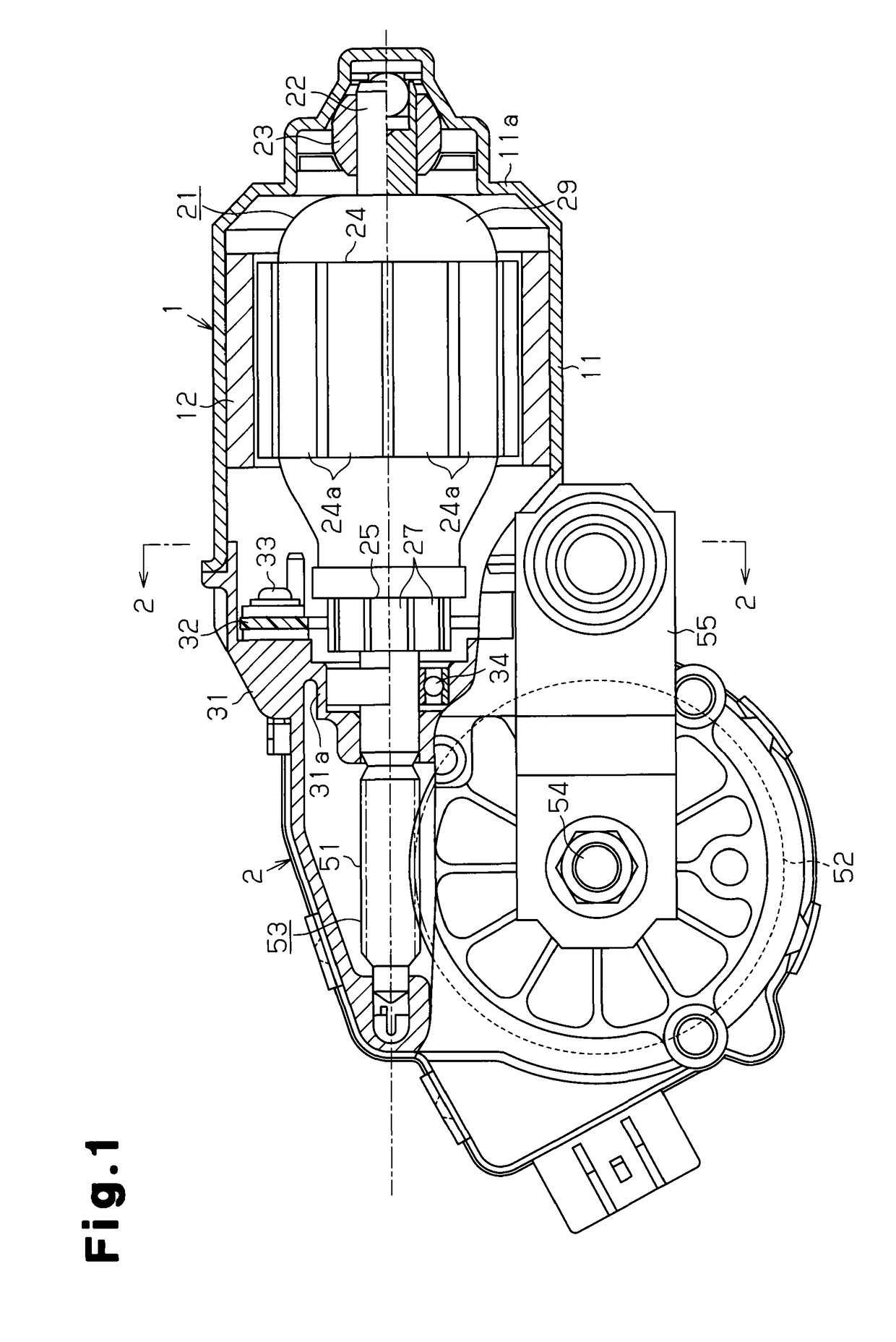 Brushed electric motor and method for setting brush configuration