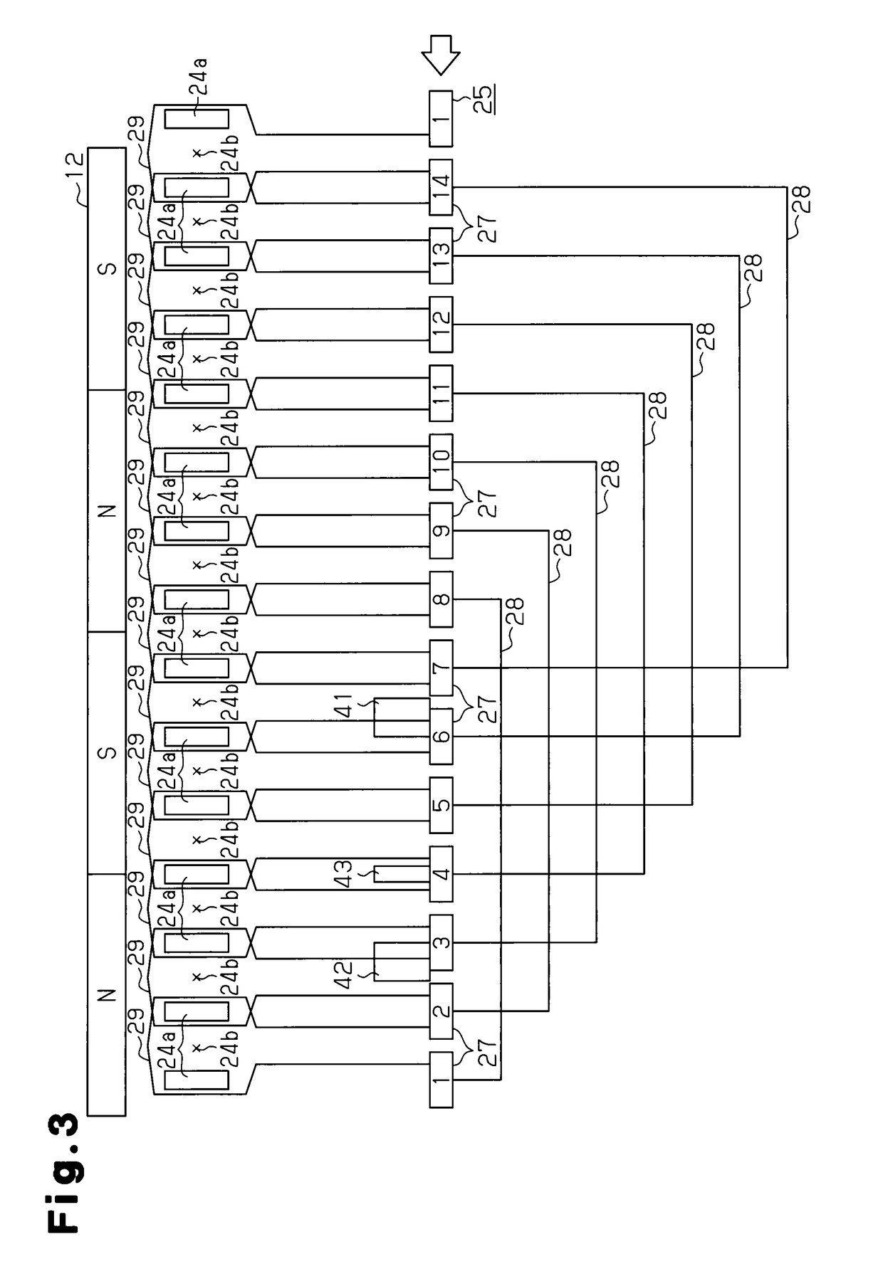 Brushed electric motor and method for setting brush configuration