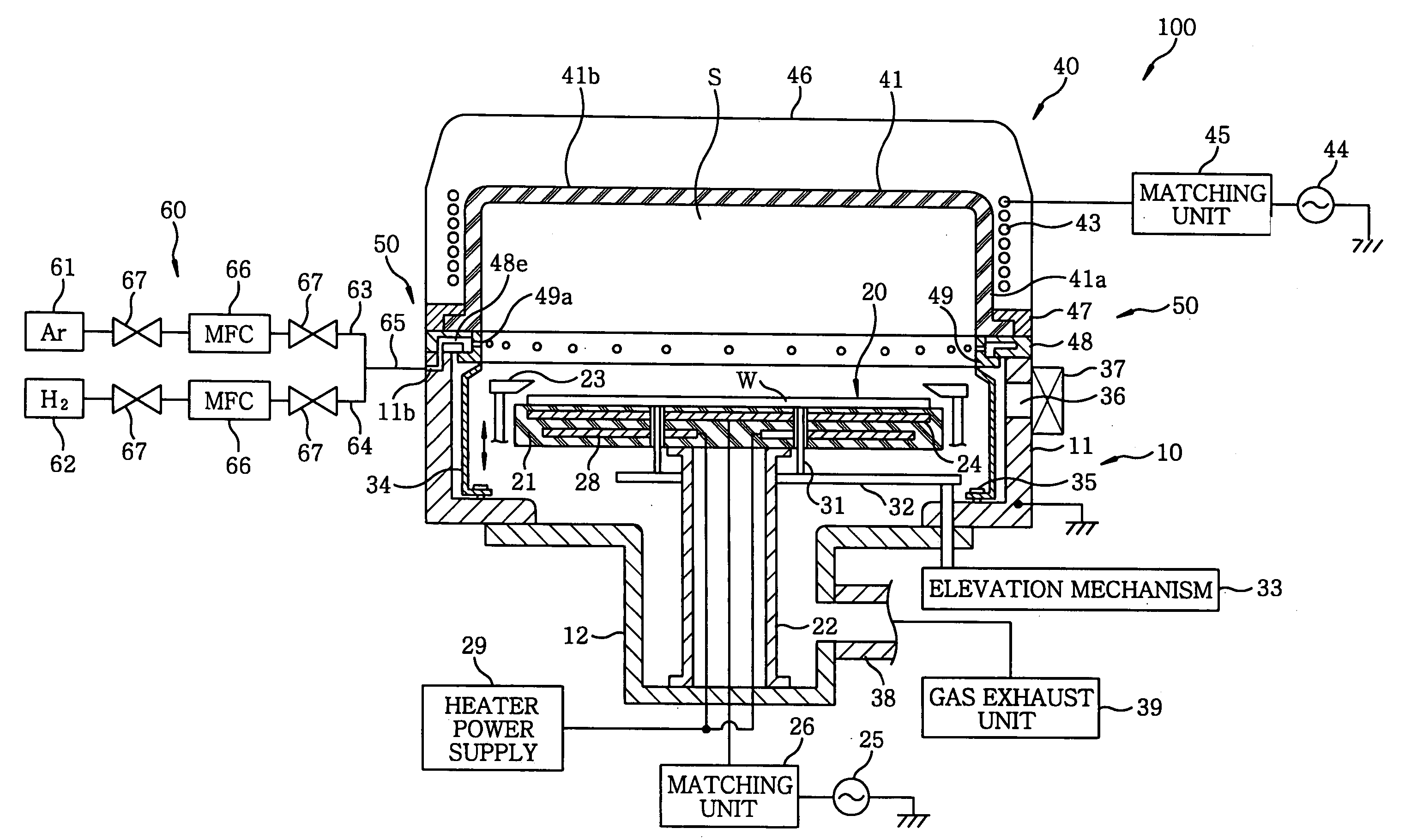 Process gas introducing mechanism and plasma processing device