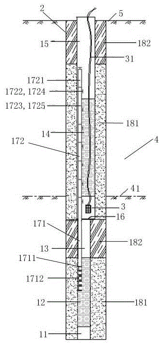 Tube well used for unwatering and pressure-reducing drainage and drainage method of tube well