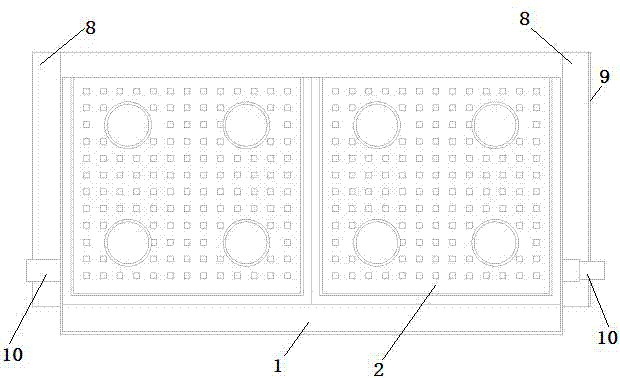 Water storage and supply module for plant planting on slope roof