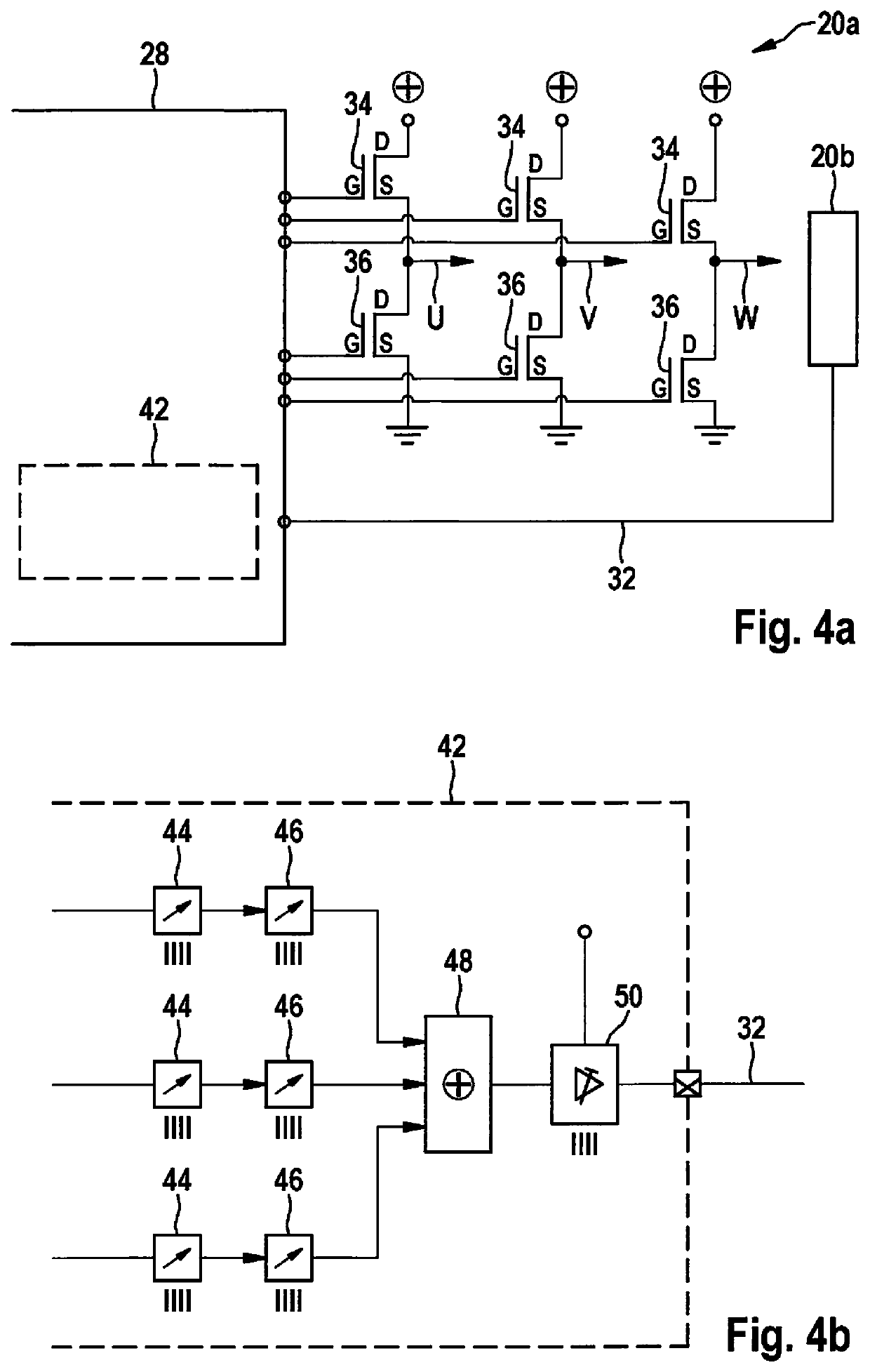 Emission protection device and method for operating a load