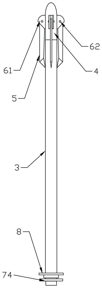 Internal supporting type fixing device for femoral neck fracture