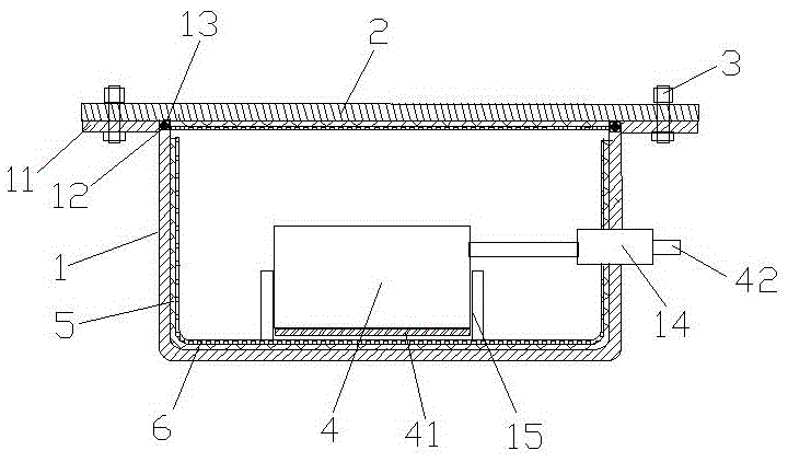 Temperature transmitter housing capable of heat dissipating and sealing