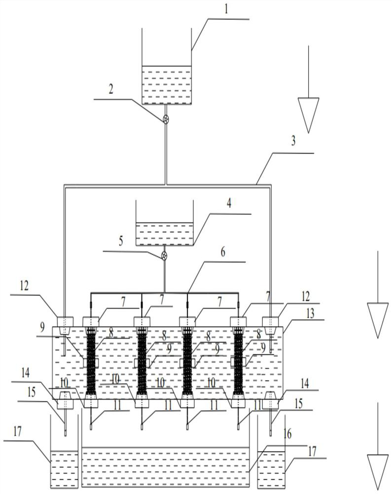 Linkage type liquefiable sandy soil triaxial sample in-situ solidification sample preparation instrument and method