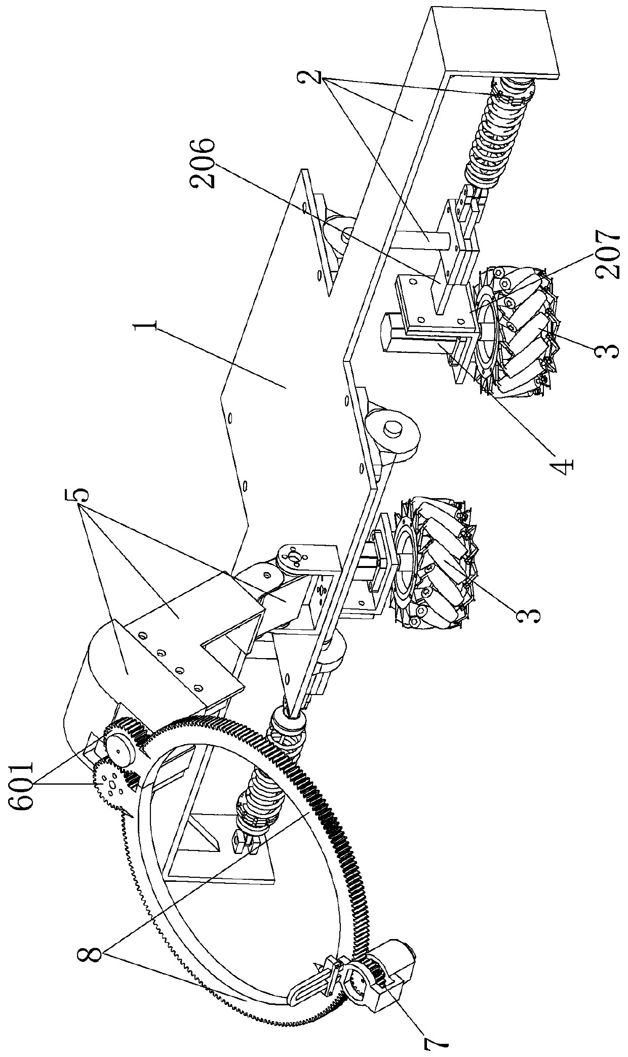 Pipeline crawling welding robot