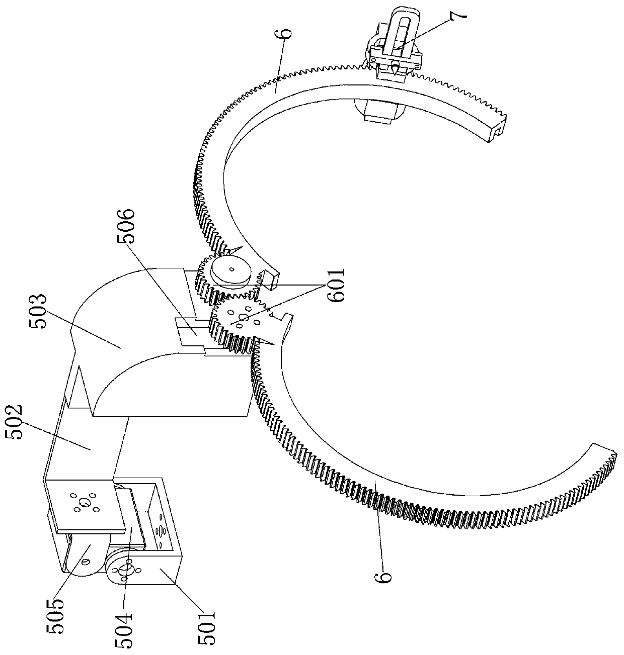 Pipeline crawling welding robot