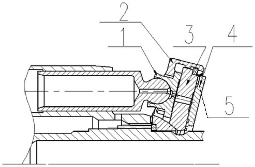 Piston shoe and supporting disc friction structure