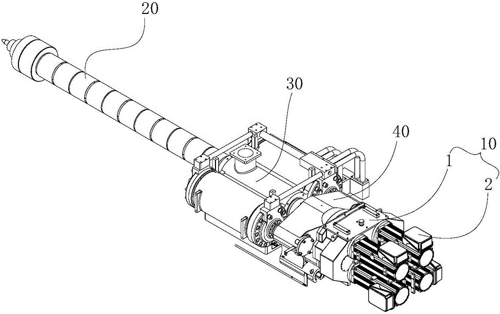 Driving device and injection molding machine provided with driving device