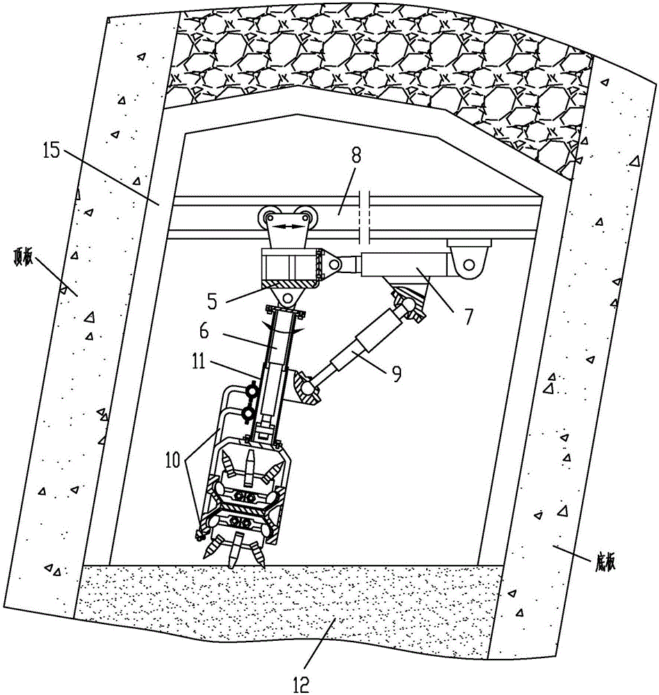 Coal mining device and mechanized method for steeply inclined medium-thick coal seam