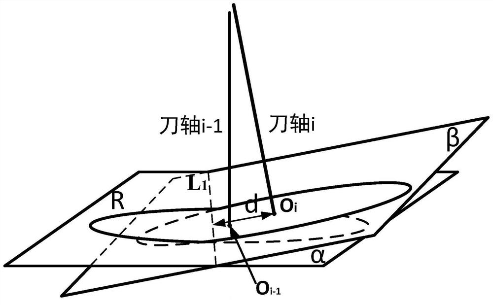 Top cutter identification and elimination method for five-axis plunge milling of integral impeller