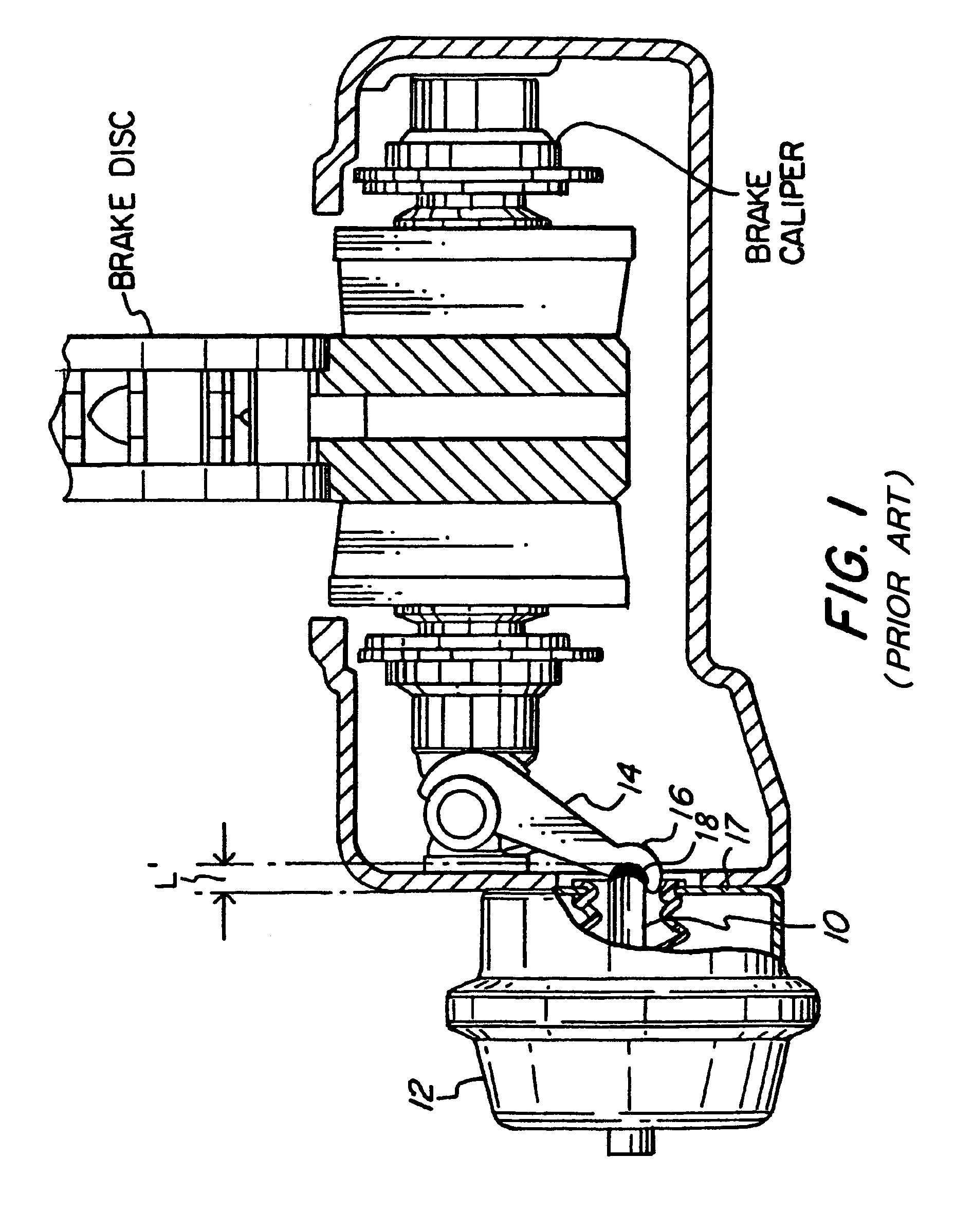 Method and apparatus for positioning an end of a push rod of a brake actuator