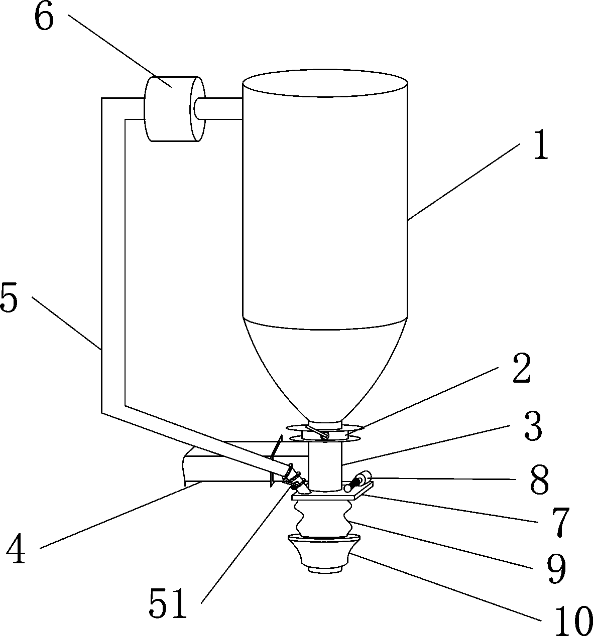 Negative pressure bulk tank car device