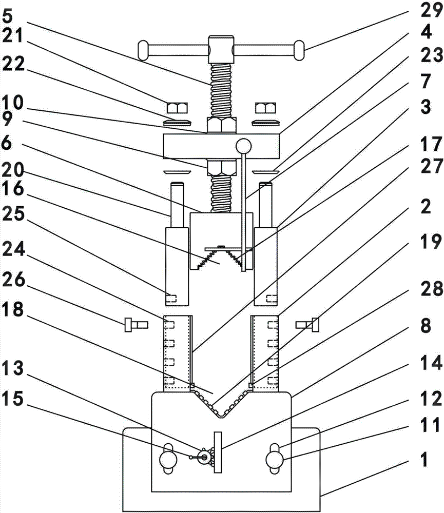 Improved steel pipe clamping device with horizontal adjustment function