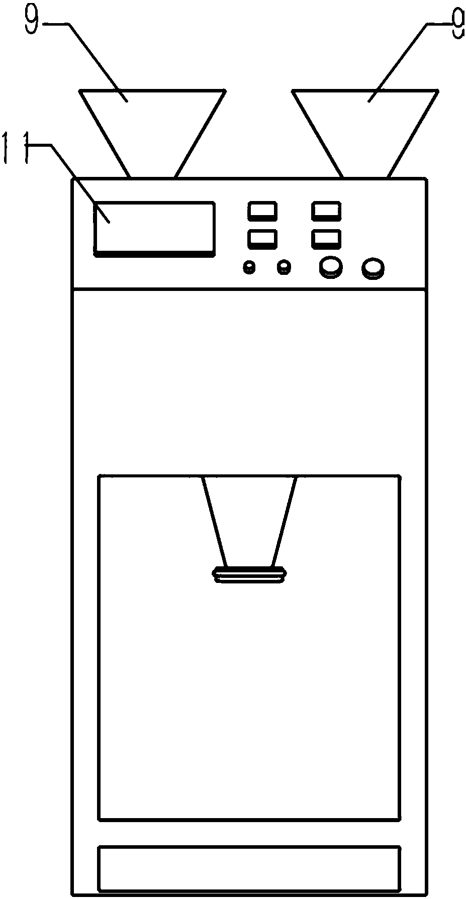 Intelligent color liquid adding operation equipment