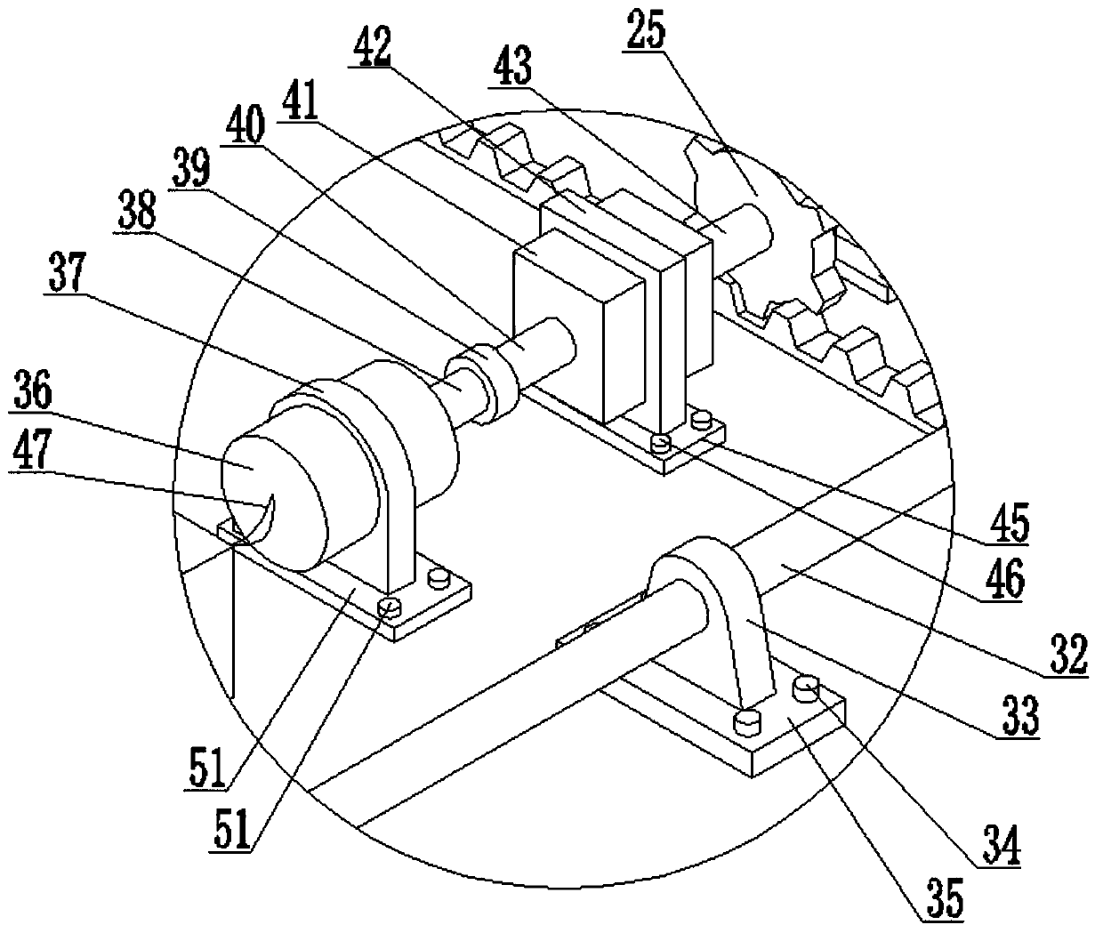 Automobile chassis punching die