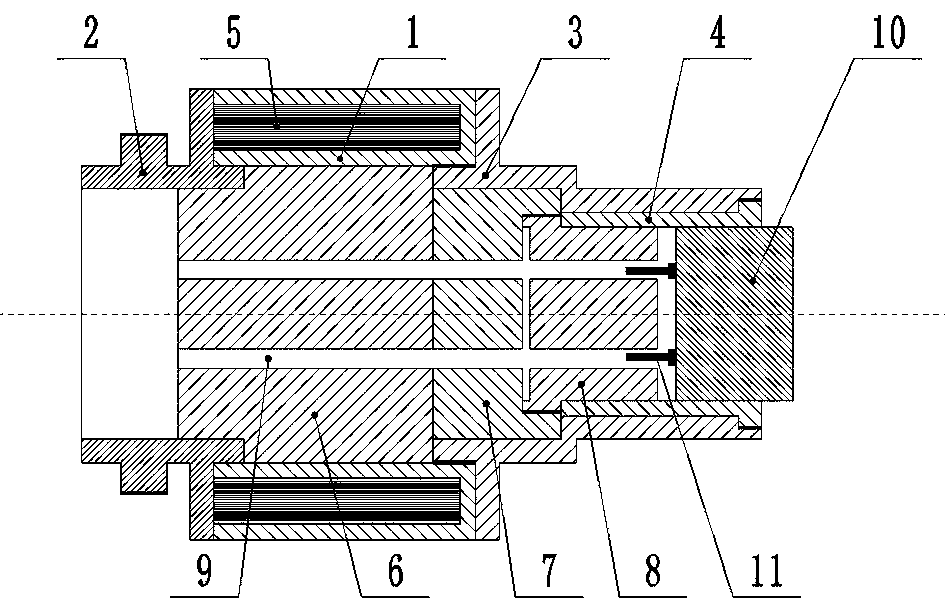 A high-temperature pressure sensor back-end packaging structure and a packaging method