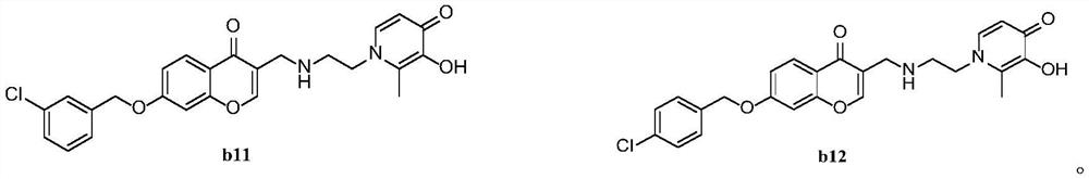 Monoamine oxidase B inhibitor with potential iron chelating activity and application thereof