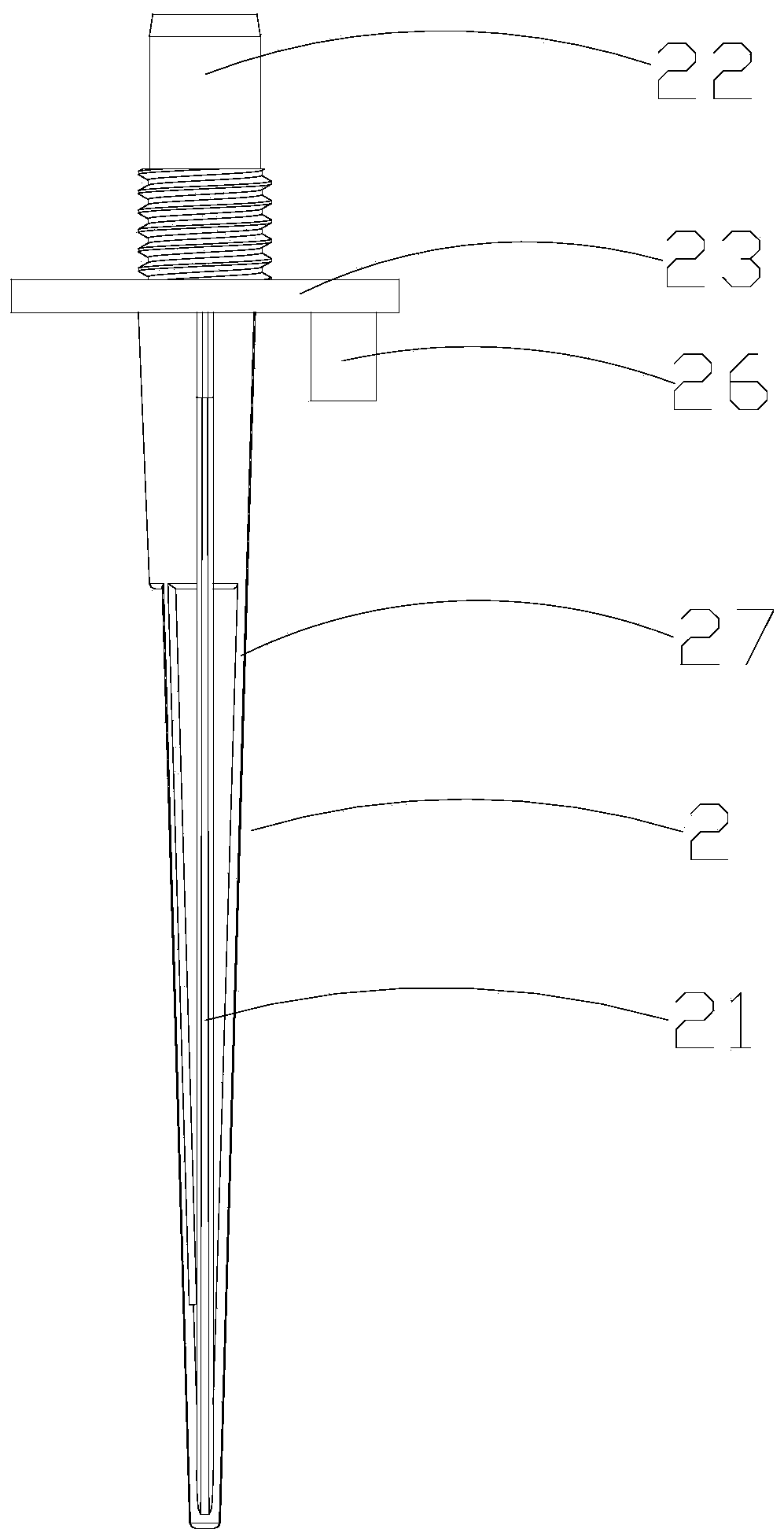 Drip irrigation emitter for potted plants