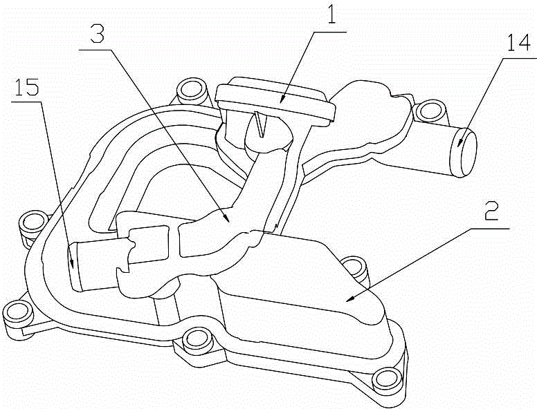 An oil-gas separator for a supercharged engine