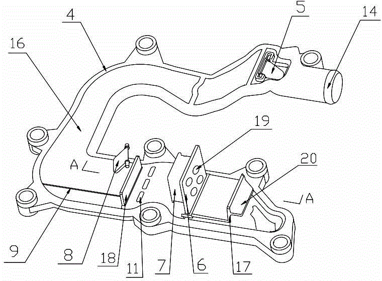 An oil-gas separator for a supercharged engine