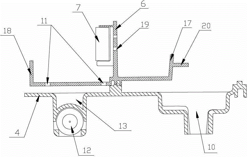 An oil-gas separator for a supercharged engine