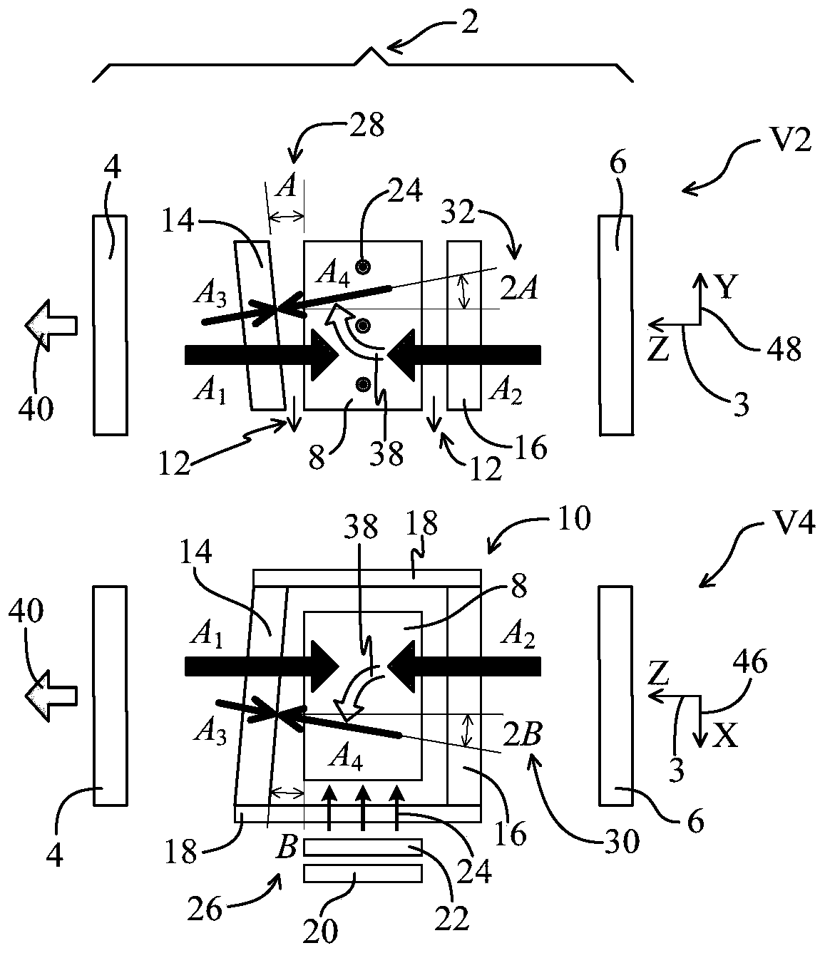 Orthogonal volume holographic grating solid-state laser