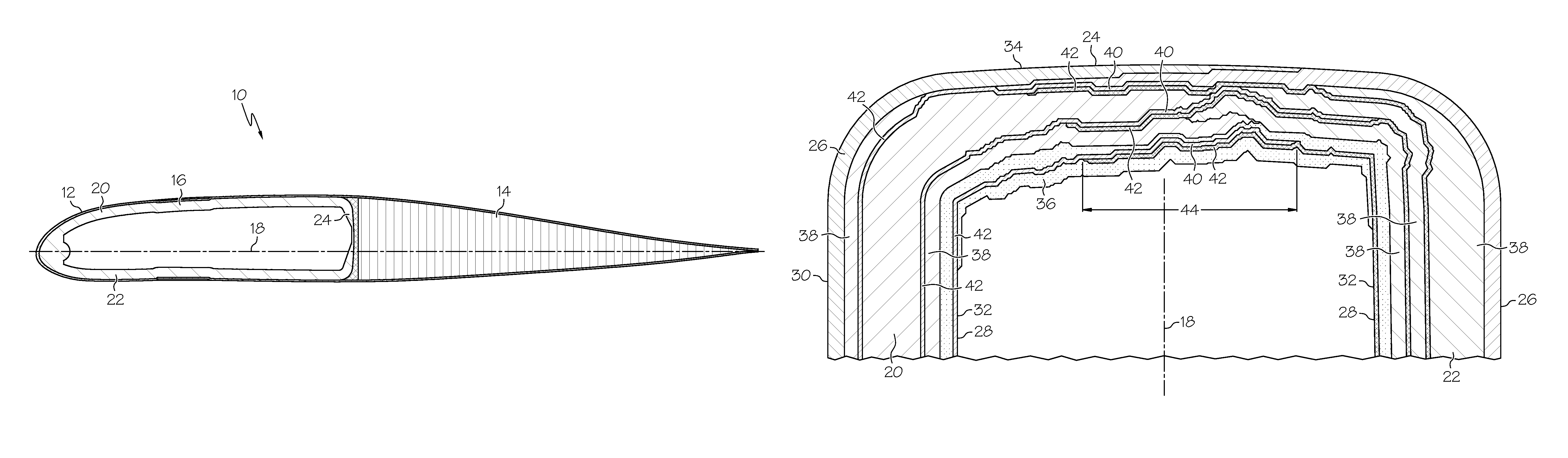 Helicopter composite blade spar and method