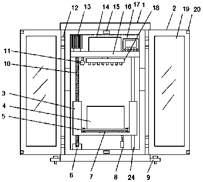 Fireproof and floodproof outdoor electrical control cabinet device