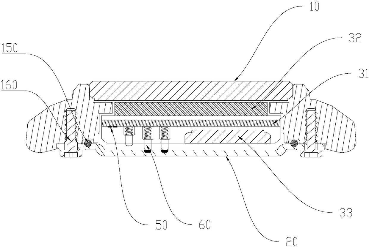 Electronic watch and method for detecting watch assembly integrity