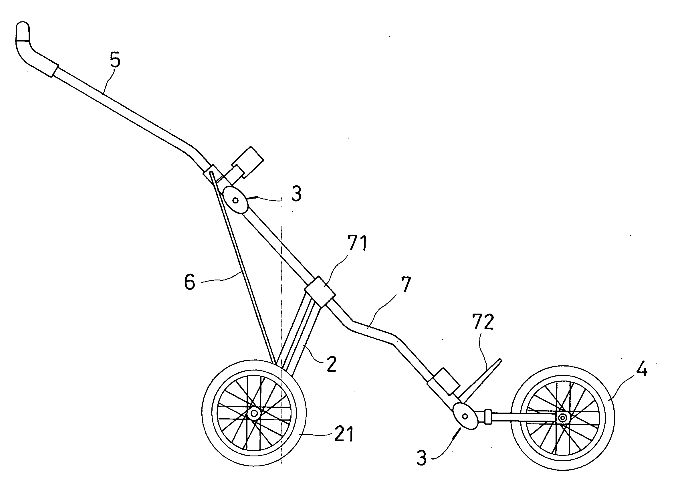 Foldable golf cart